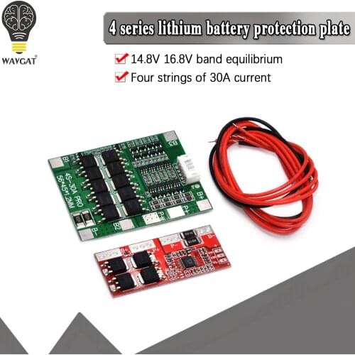 4S 30A High Current Li-ion Lithium Battery 18650 Charger Protection Board Module 14.4V 14.8V 16.8V Overcharge Over Short Circuit