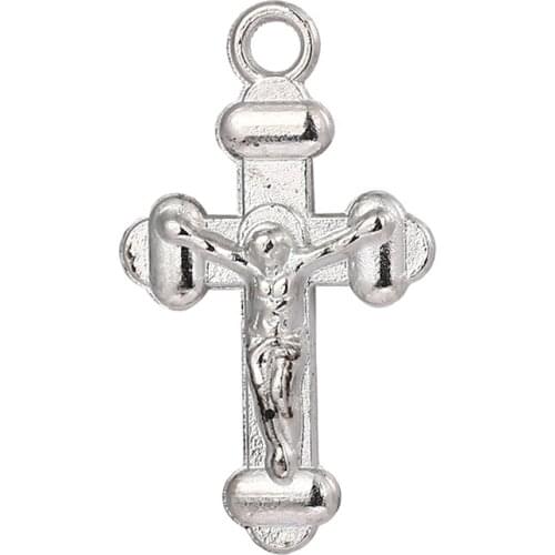 WholesaleDIY Accessories For Jewelry Cross Jesus TagChristmas Gifts New Years Accessories 2021 Crucifix 12PCS