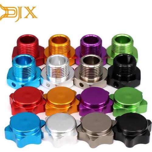 Aluminum 17mm Capped Wheel Hex Hubs Adapter for 1/8 RC Model Car HPI HSP Traxxas Axial with M17 Anti-Dust Cover Nuts Pins