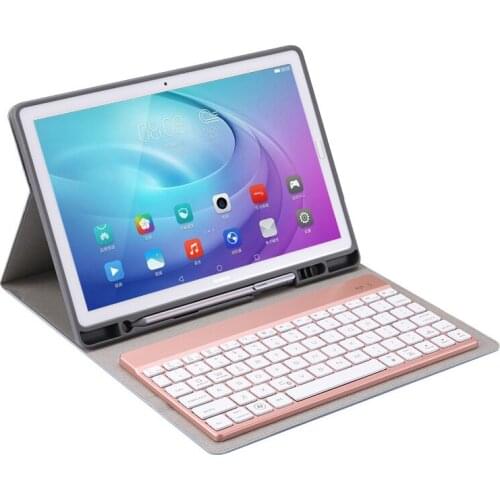 7 Color LED Backlight Wireless Bluetooth Russian/Hebrew/Spanish Keyboard Pencil Case For Huawei MediaPad M5 10.8 CMR-W09/AL09