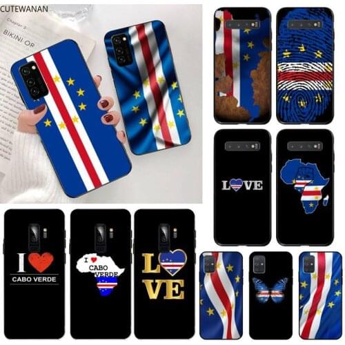 Cape Verde Flag Phone Case for Samsung S20 plus Ultra S6 S7 edge S8 S9 plus S10 5G lite 2020