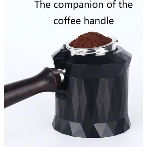 Coffee Machine Handle Holder Base Coffee Powder Residue Box Bowl Aluminum Alloy Support Station Seat Distribution Tool