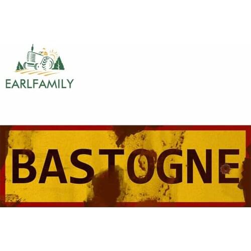 EARLFAMILY 13cm x 4.5cm for Bastogne Battle of The Bulge Sign Motorcycle Surfboard Car Stickers Personality Decal Anime Graphics