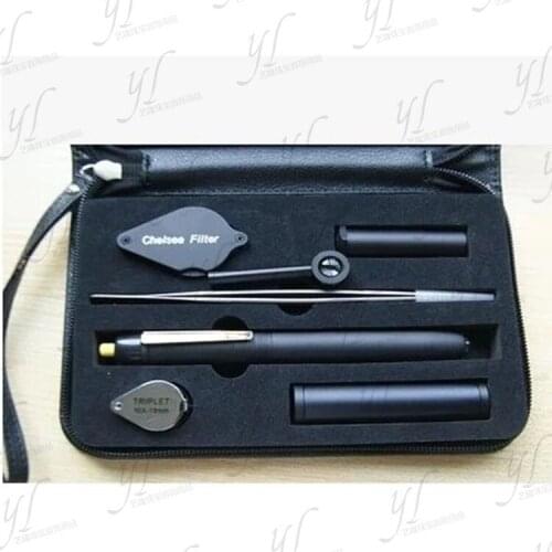 Jewelry Identification Common Tools Portable Jewelry Kit Jewelry Tools Sets Two-color mirrors Filters