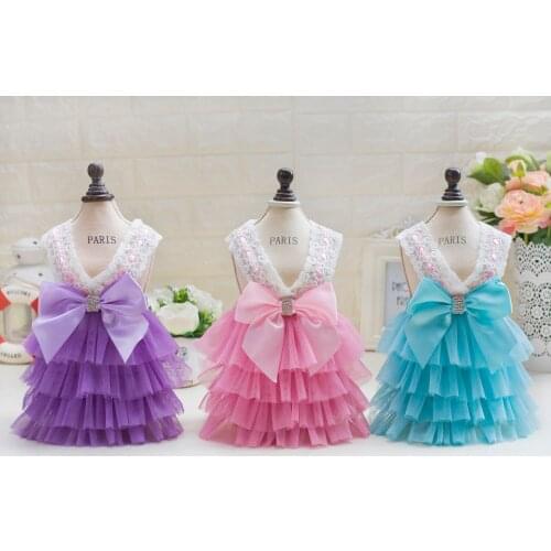 Cute Quality Korea Style Pet Dogs Sling Level Dress New Popular Small Puppy Dogs Spring Summer Clothing