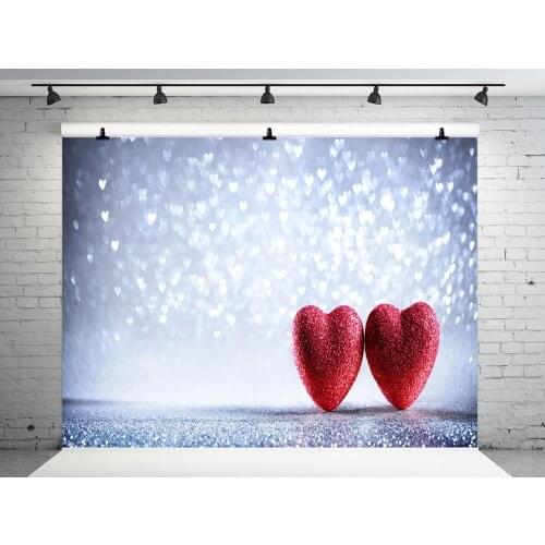 VinylBDS 300x300cm Bokeh Valentine Photography Background Heart Backgrounds For Photo Studio Children Washable Photo Backgrounds