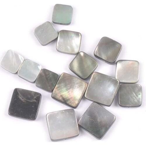 5Pcs 10-15mm Square Beads Natural Pearl Shell For Jewelry Seashell Making Bracelet Necklace DIY Accessories Handmade Craft c3080