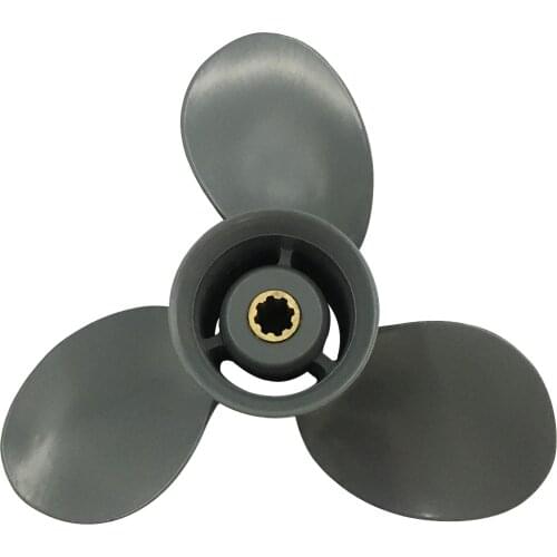 Boat Propeller 9 1/4x12 Fit for Honda Outboard 20HP 3 Blades Aluminum Prop 8 Tooth Propel RH OEM NO: 58130-ZV7-000ZA 9.25x12