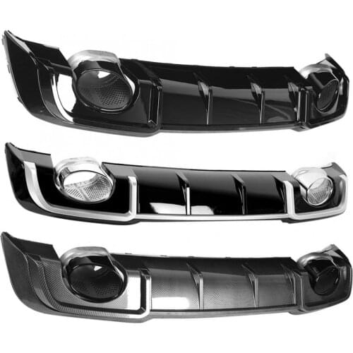 For RS3 Car Rear Bumper Diffuser Lip for ABT Exhaust Tip Fit for Audi A3/S3 8V Sportback 2017 2018 2019 2020 car accessories