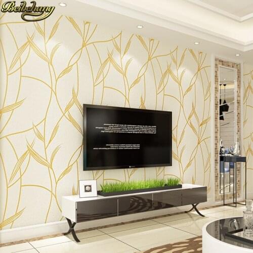 Beibehang Modern garden leaves wallpaper for walls 3 d Europe Modern Embossed Living room luxury wallpapers for living room roll
