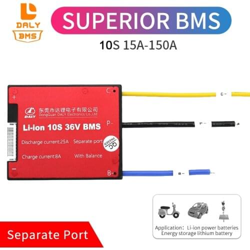 Daly BMS PCB Board 10s 36V 20A 18650 3.7V Li-Ion Li-Polymer Batteries bms board With balance function for balancer battery