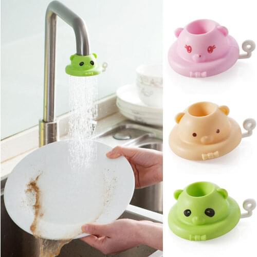 Kitchen Sink Faucet Spray Head Plastic Water Strainers Bathroom Cartoon Kitchen Nozzle Filter Adapter Water Saving Faucet Head