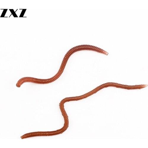 20pcs/box Fishing Lure Maggot Bait Soft Worm Lure Jigging Lure Wobbler Carp Earthworm Bite Grub Fishing Hook Lead Head Tackle