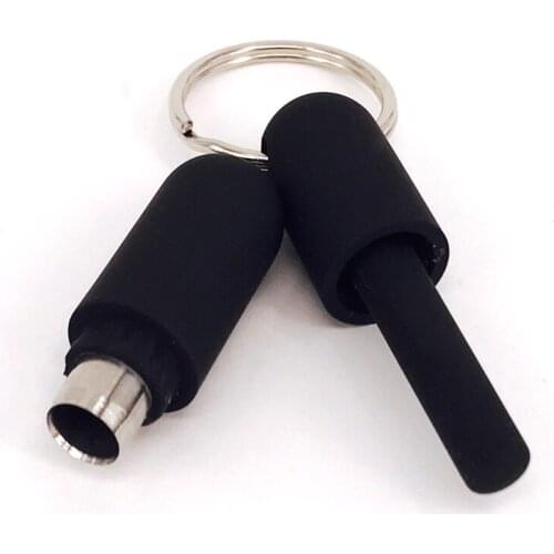 With Key Ring Gadgets Blade Pocket Draw Hole Clip Rubber Cigar Punch Cutter Cool Accessories Chain Portable
