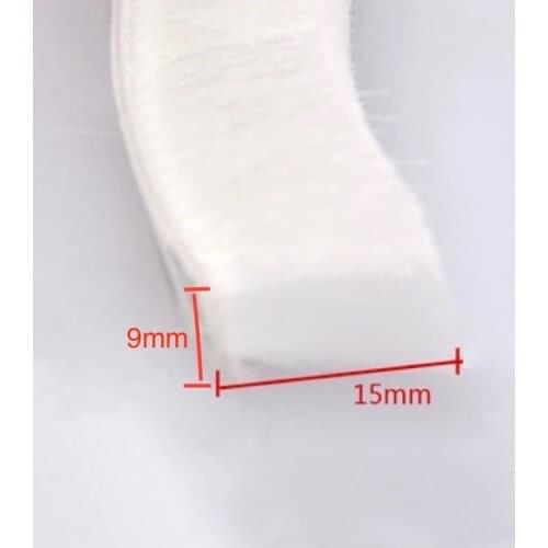 Self Adhesive Felt Draught Excluder Wool Pile Weatherstrip Sliding Door Window Brush Seal Strip 9mm x 15mm 9 x 15mm 5meter White