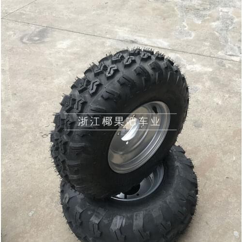 Kart Accessories ATV 21X7-10 22X10-10 Inch Wanda Off-road Tire with Iron Wheel Assembly