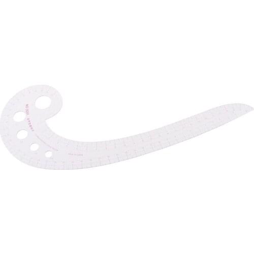 Sewing Ruler Comma Shaped French Curve Plastic Tailor Drawing Craft Tool DIY