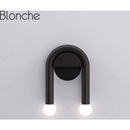 Modern Wall Lamps Nordic Black Wall Sconces Led Mirror Light for Bedroom Corridor Decor Lighting Fixtures Industrial Luminarias