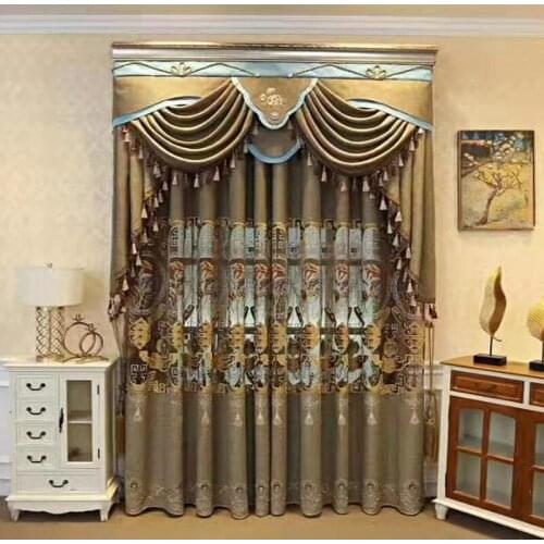 Light Luxury Modern European Curtain Hollow Embroidered Blackout Curtain Customized Products Curtains for Living Room Bedroom