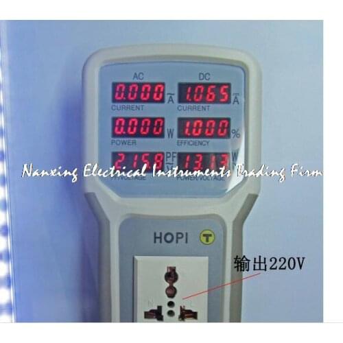 LED drive power saving lamp tester AC4400W(85V-265V,0.002A-20A),DC800W(5V~80V,0.005A~10A) AC/DC power meter HP9801