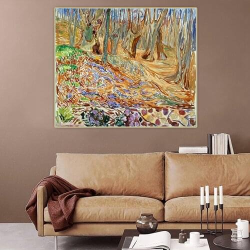 Elm Forrest in Spring, 1923, by Edvard Munch Canvas Oil Painting Artwork Aesthetic Picture Wall Backdrop Decor Home Decoration
