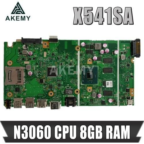 X541SA N3060 CPU 8GB RAM Mainboard For Asus X541 X541S X541SA laptop motherboard 100% Tested 90NB0CH0-R00020