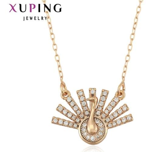 Xuping Jewelry Fashion Necklaces Animal Style Gold Color Plated Pendant for Women Christmas Gifts 42821