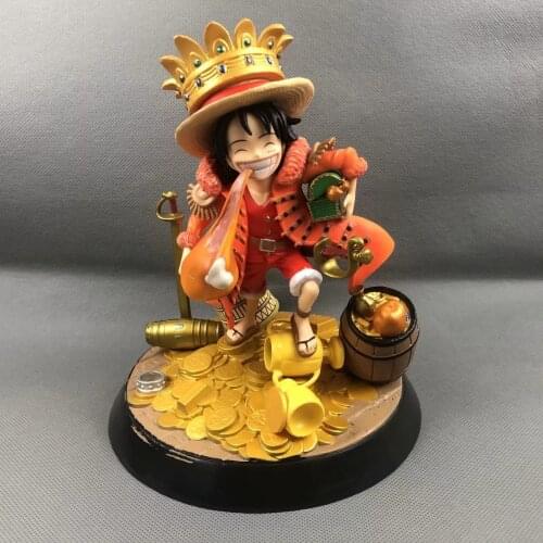 Japan Anime One Piece Monkey D Luffy Eat Chicken Legs Ver. PVC Figure Figurine 18cm Toy Model Statue New With Box