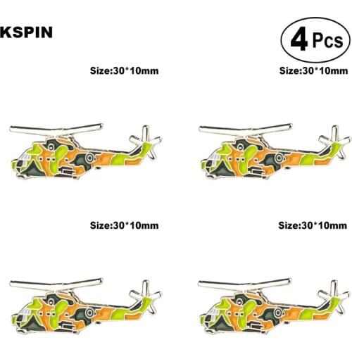 Battle Plane Brooches Lapel Pin Flag badge Brooch Pins Badges 4pcs