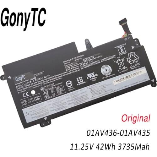 01AV436 Genuine SB10K97593 Battery for Lenovo THINKPAD 13 GEN 2 20J1 S2 20GKS06300
