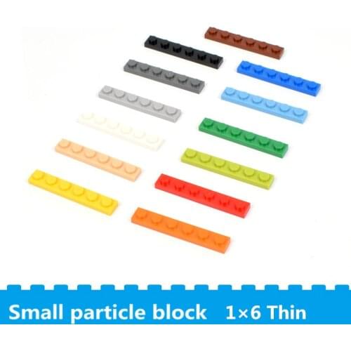 1×6 small particles building blocks accessories part Enlightenment education compatible with other spare blocks toy for children