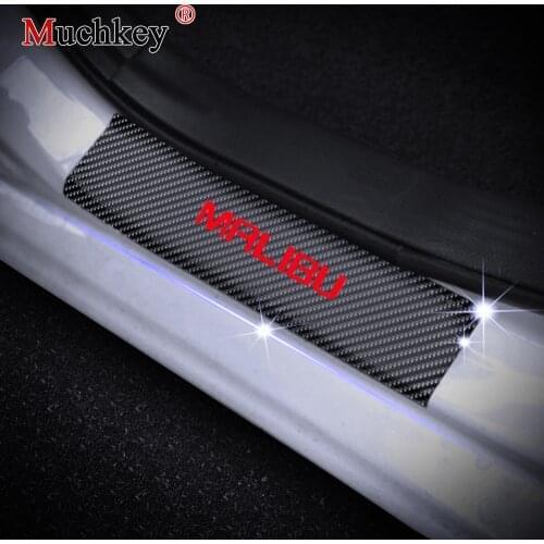 Car Door Sills For Chevrolet MALIBU Door Threshold Plate Door Entry Guard Door Sill Scuff Plate Car-styling Car Accessories 4Pcs