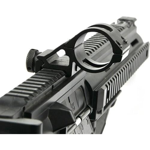 1Inch 25mm Aluminum Offset Ring 45 Degree Side Mount 20mm Picatinny Rail Mount w/ Wrench for Flashlight Rifle Laser Scope Mounts