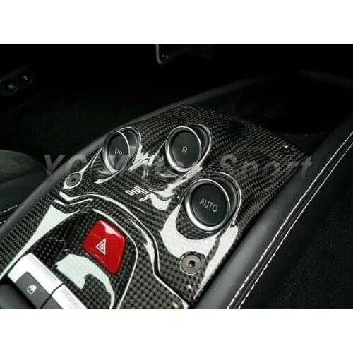 Car Accessories Dry Carbon Fiber OEM Style Center Console Fit For 2010-2014 F458 Italia Coupe & Spider Center Console F1 Plate
