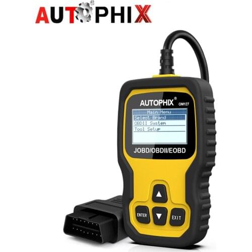 Autophix OM127 OBD2 Automotive Scanner for Toyota Honda Nissan OBDII/EOBD/JOBD Code Reader With Russian Car Diagnostic Tool