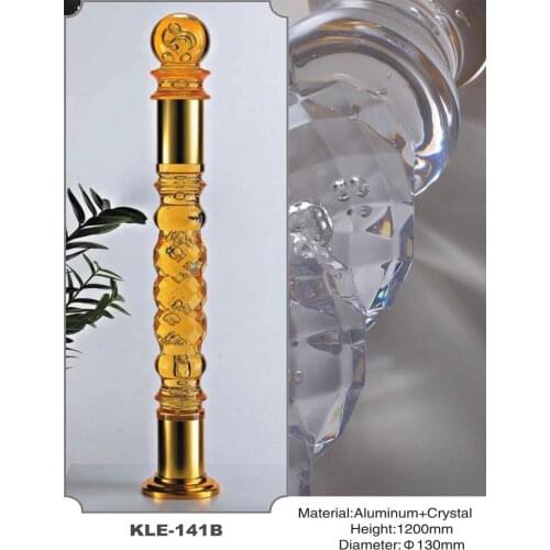 Freeshipping 1200mm Dia 130mm Acrylic Archic Royal Pantinated Pole Pillar Baluster Post for Stair and Handrail