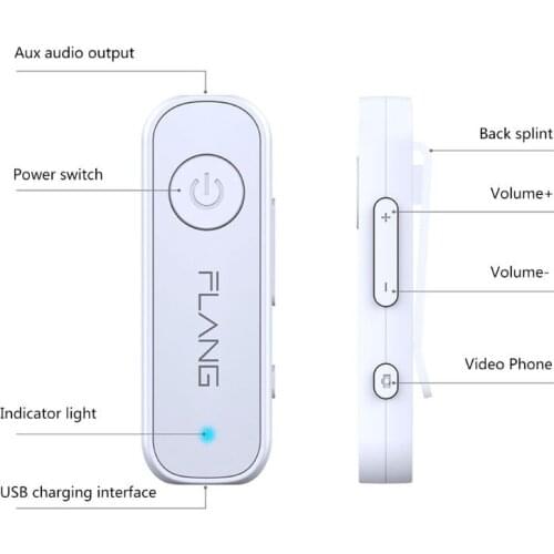 Bluetooth5.0 Receiver 3.5mm AUX Music Wireless Adapter for Car Headphone Speaker