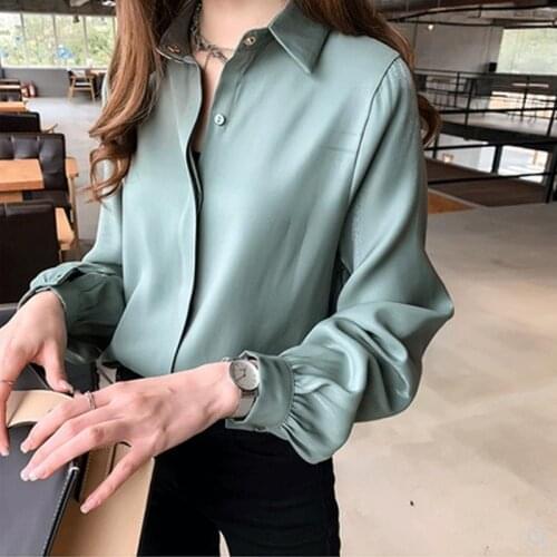 Blouse Women Spring 2020 Long-Sleeved Shirt Womens Loose Top Korean Style Shirt Blusas Ropa De Mujer