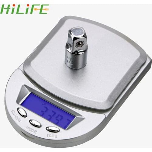 HILIFE LCD Digital Jewelry Scales Backlight Electronic Scale Precision 200g/ 0.01g Pocket Weight Balance Gram Scale Kitchen Tool