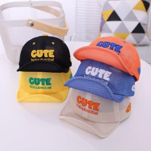 Doitbest Breathable Baby all mesh Baseball Cap summer CUTE Letters kids sun Hats Boys Girls Caps childs snapback Hat gorras