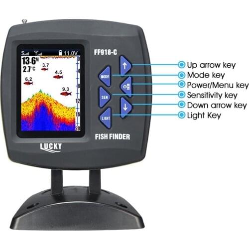45 Degrees Detecting Camera Detector FF918CWLS Wireless Operation Echo Fish Finder 980 Feet Operating Range