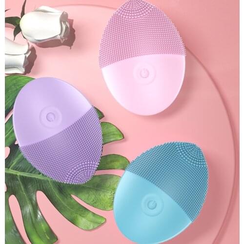 Electric Silicone Facial Waterproof Brush Cleansing Instrument skin care sets Ultrasonic Vibration Instrument Deep Pores Cleaner