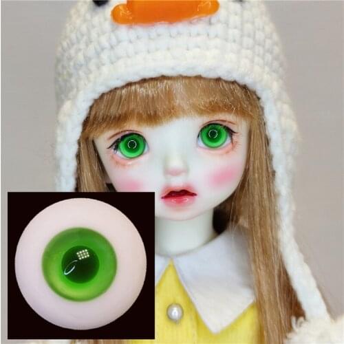 BJD doll eyes suitable for 10mm12mm14mm16mm18mm small iris yellow green elf glass eyes doll accessories
