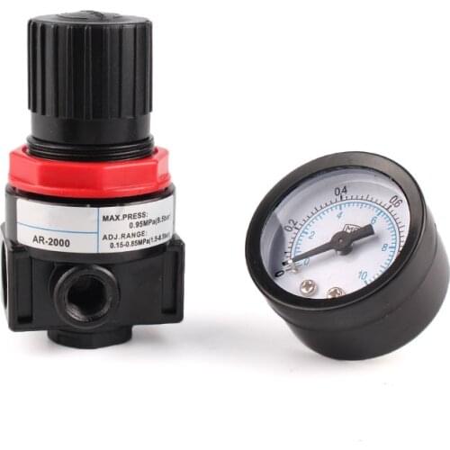 AR Filter Pressure Regulating Valve Reducing Valve Air Pressure Regulator AR2000/With Bracket and Meter Air Treatment
