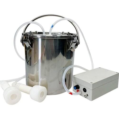 Dairy cow and sheep breast pump Small 220V household milking pump 5L stainless steel bucket Electric ewe and cow milking