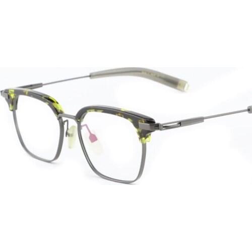 Pure Titanium Men Glasses Frames Square Optical Prescription Eyeglasses Frames Woman High Quality Business Face Eyewear 50230