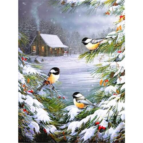 Animal Bird DIY 11CT Embroidery Cross Stitch Kits Craft Needlework Set Cotton Thread Printed Canvas Home Decoration New Sale