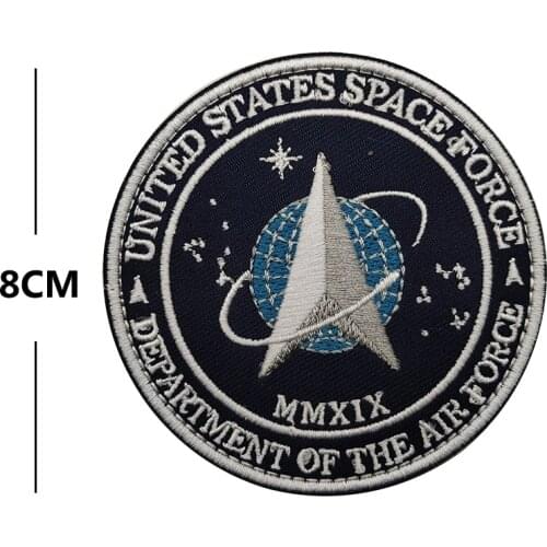 United states space force department of the air forceEmbroidery Patches Badges Emblem Accessory DIY 8CM Hook and Loop Tactical