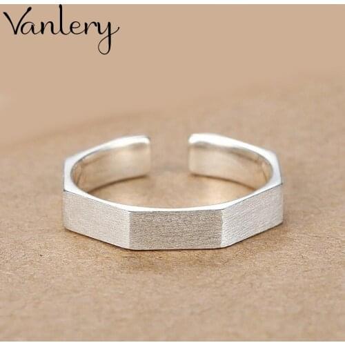 New Fashion Gothic Hexagon Rings For Women Wedding Rings Fashion Jewelry Ladies Accessories Boho Jewelry 2021