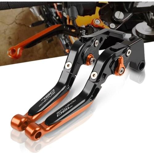 New Orange For 790 Adventure 2019-2020 790 ADV R/S CNC Aluminum Motorcycle Adjustable Folding Extendable Brake Clutch Lever